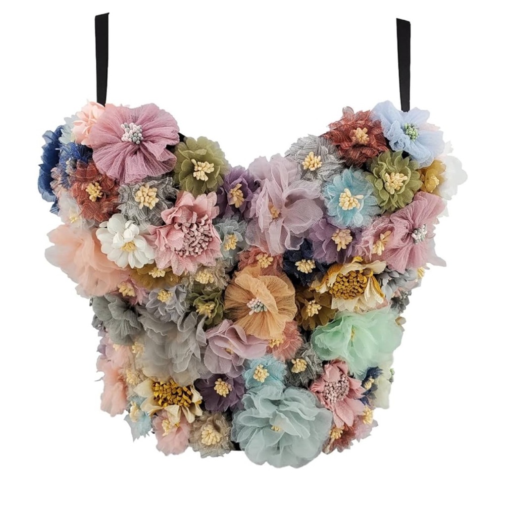 Floral Multicolor Corset Top